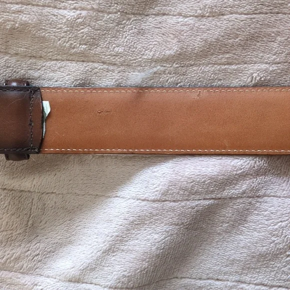 Allen Edmonds Brown Manistee Dress Belt - Picture 3 of 4